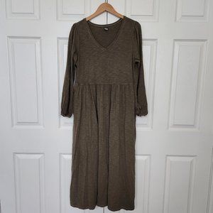 Women's Long-Sleeve Midi Dress